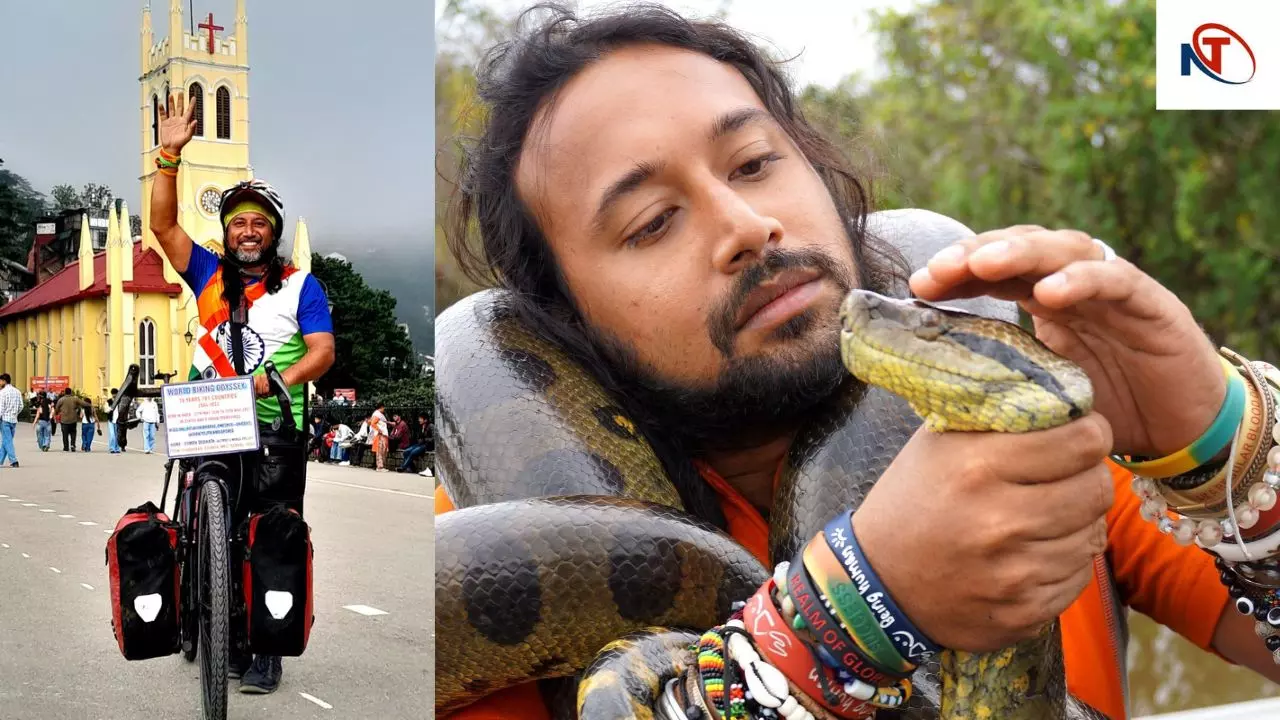 साइकिल पर 191 देश और 2 लाख किमी का सफर: लखनऊ पहुंचे सोमेन देबनाथ, CM योगी से मिलने की जताई इच्छा साइकिल पर 191 देश और 2 लाख किमी का सफर: लखनऊ पहुंचे सोमेन देबनाथ, CM योगी से मिलने की जताई इच्छा