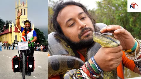 साइकिल पर 191 देश और 2 लाख किमी का सफर: लखनऊ पहुंचे सोमेन देबनाथ, CM योगी से मिलने की जताई इच्छा