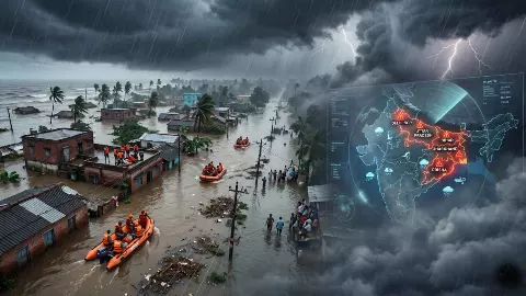 चक्रवात अर्नब बना आफत! ओडिशा में बाढ़ से गांव डूबे, यूपी-बिहार-दिल्ली में 4 दिनों तक भारी बारिश, पढ़ें मौसम का हाल चक्रवात अर्नब बना आफत! ओडिशा में बाढ़ से गांव डूबे, यूपी-बिहार-दिल्ली में 4 दिनों तक भारी बारिश, पढ़ें मौसम का हाल