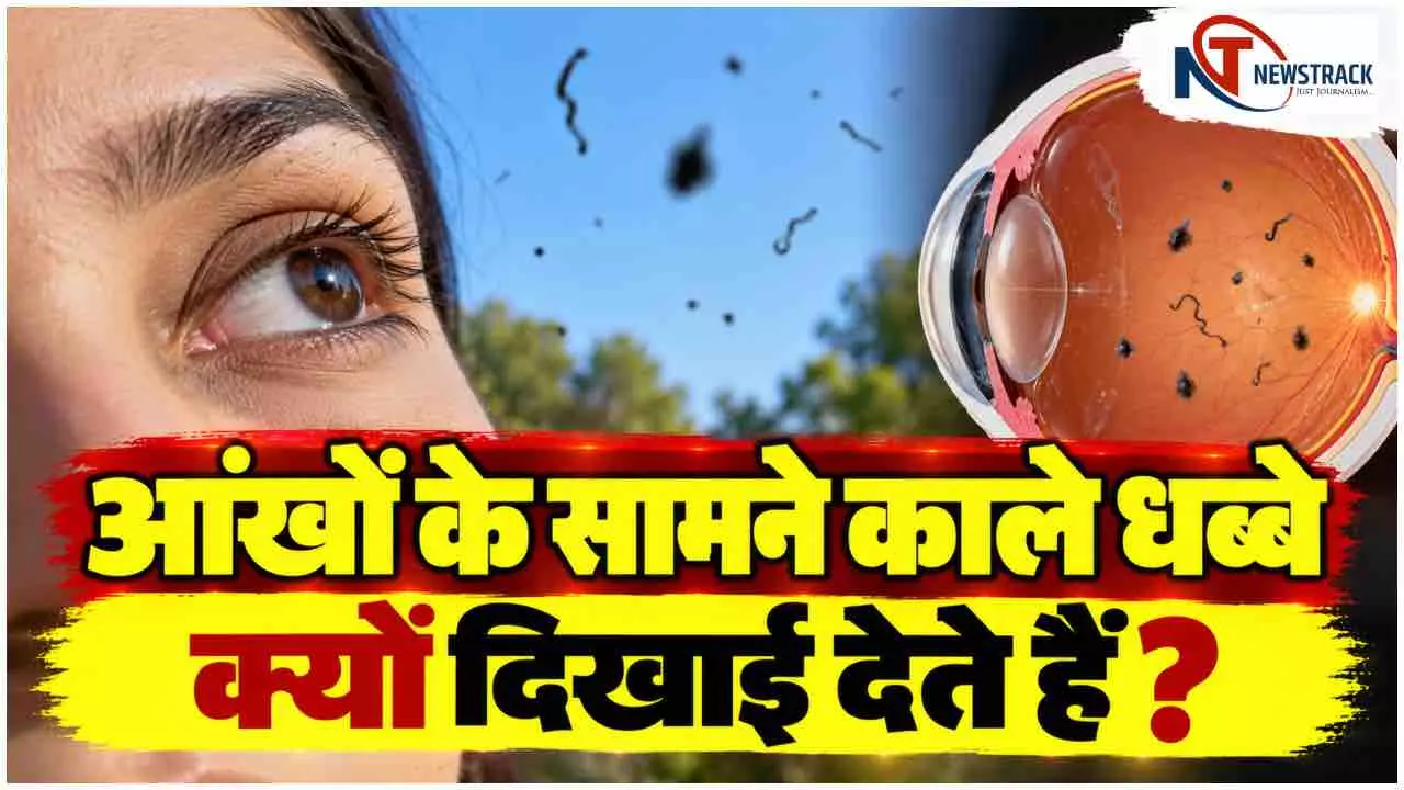 Why do Black Spots Float in Front of Eyes| When are Eye Floaters Dangerous | Newstrack Hindi News Why do Black Spots Float in Front of Eyes| When are Eye Floaters Dangerous | Newstrack Hindi News