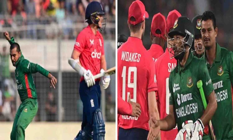 टी-20 की वर्ल्ड चैंपियन इंग्लैंड को बांग्लादेश ने हराकर रचा इतिहास, सीरीज में 2-0 की बनाई बढ़त