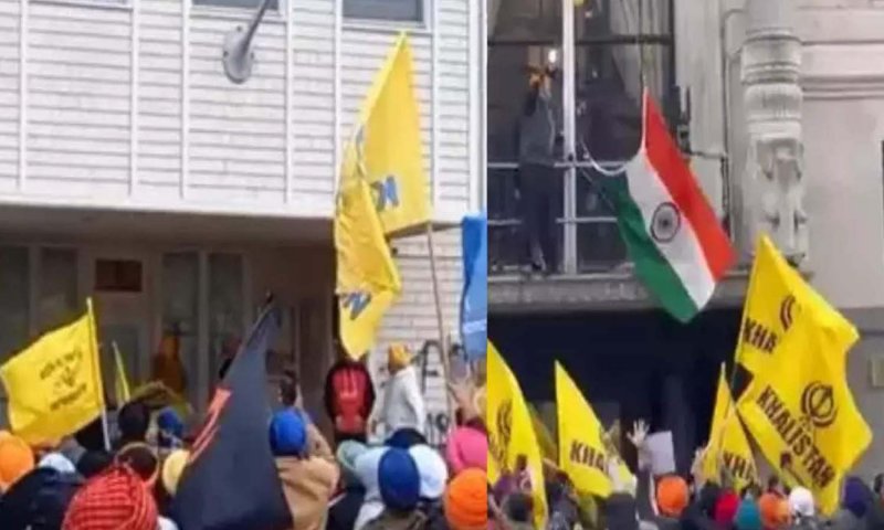 Khalistani Supporters: अमेरिका में खालिस्तानी समर्थकों का भारतीय दूतावास पर हमला, ऑस्ट्रेलिया में प्रदर्शन