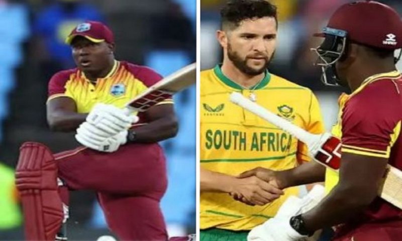 वेस्टइंडीज की पहले टी-20 में रोमांचक जीत, पॉवेल के तूफ़ान में उड़ी अफ्रीका