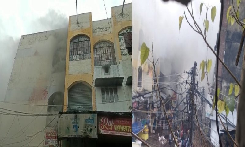 Prayagraj Fire: नेहरू कंपलेक्स में लगी भीषण आग, कई फायर ब्रिगेड की गाड़ियां मौके पर, करोड़ों का नुकसान