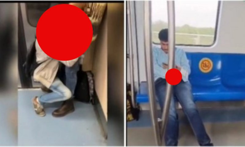 Delhi Metro में अश्लील हरकत का वीडियो वायरल, पहले हस्तमैथुन और अब हुआ कांड, यात्री बोले- कहां से आते हैं ये लोग ?