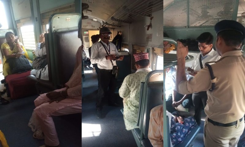 Hardoi News: बेटिकट ट्रेन का सफर कर रहे 76 लोग पकड़े गये, जुर्माना भी लगा