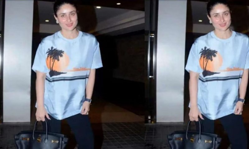 Kareena Kapoor: डेनिम पैंट के साथ करीना कपूर ने पहनी इतने हज़ार की टी-शर्ट, साल 2017 में भी इसी ऑउटफिट में आईं थीं नज़र
