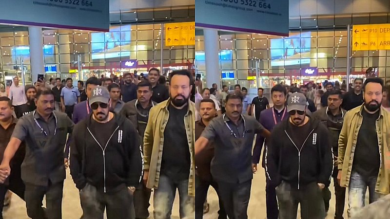 Salman Khan: सलमान खान की एक झलक देखने के लिए एयरपोर्ट पर टूट पड़े फैंस, भाईजान ने भी दिखाया फुल स्वैग
