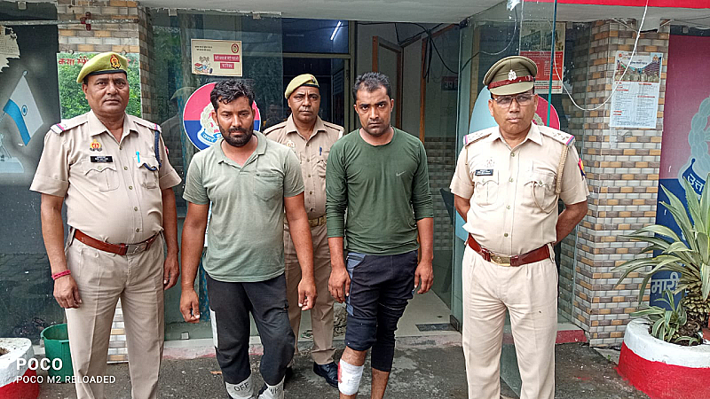 Meerut News: मेरठ में गौ तस्करों से पुलिस की मुठभेड़, एक बदमाश हुआ जख्मी