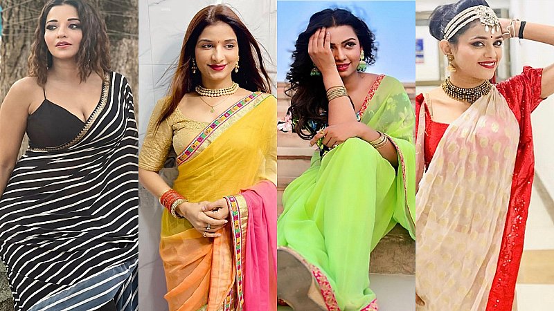 Bhojpuri Actress: भोजपुरी की 10 सबसे हॉट एक्ट्रेस, साड़ी हो या स्कर्ट, सबसे में कहर ढाती हैं ये हसीनाएं