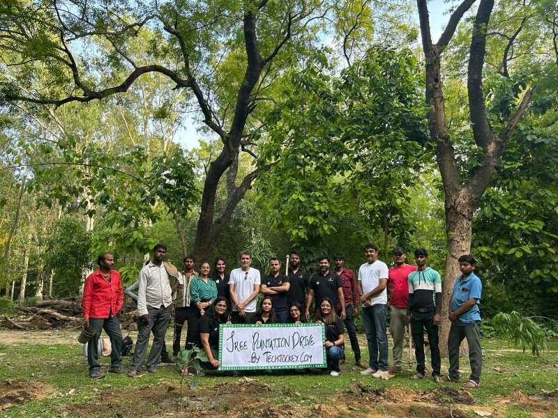 Techjockey.coms CSR Team Initiates Tree Plantation Drive for a Greener Future