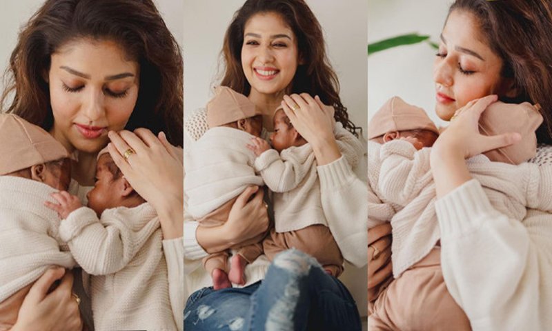 Nayanthara poses with her twins Uyir and Ulag; Reveals their faces on her first anniversary with Vignesh Shivan