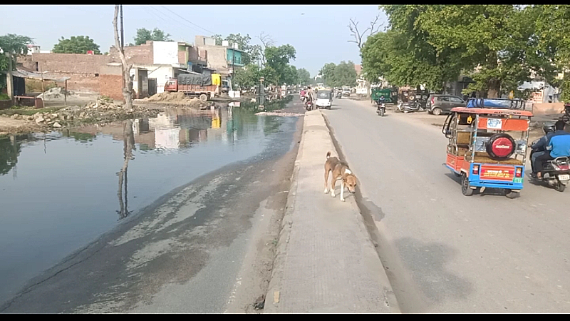 Agra News: रिस्क में जिंदगी! सड़क बनीं तालाब, मजबूरी में गलत साइड चलाना पड़ रहा वाहन, हादसा और जान का खतरा