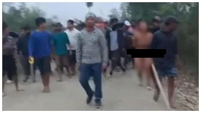 Manipur Violence: हिंसाग्रस्त मणिपुर में शर्मनाक घटना, दो महिलाओं को भीड़ ने नंगा कर घुमाया, रेप का भी आरोप