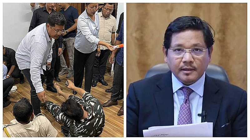 Meghalaya के CM कोनराड संगमा के दफ्तर पर हमला, भीड़ ने जमकर काटा बवाल, 5 पुलिसकर्मी घायल