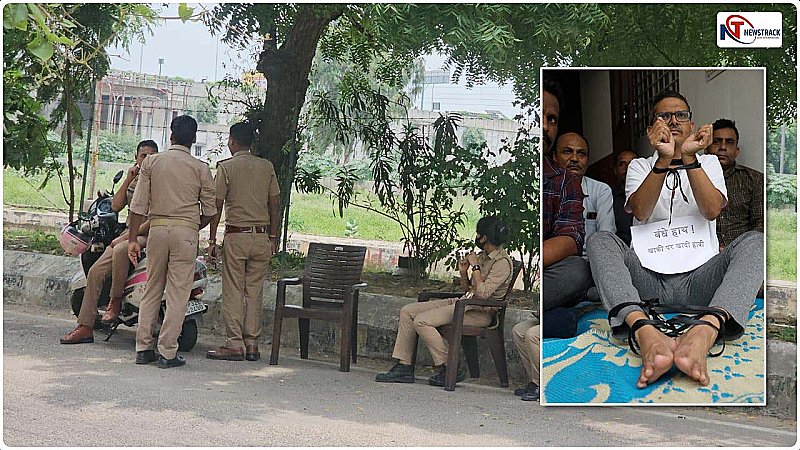 Lucknow News: अमिताभ ठाकुर के आवास के बाहर यूपी पुलिस का सख्त पहरा, घर पर ही हाथ-पांव बांधकर बैठे