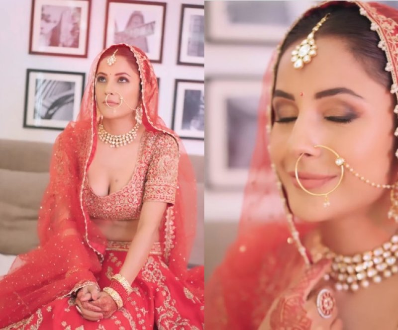 Shehnaaz Gill Mesmerizes All with Stunning Bridal Makeover; Dont Miss the Jaw-Dropping Transformation!