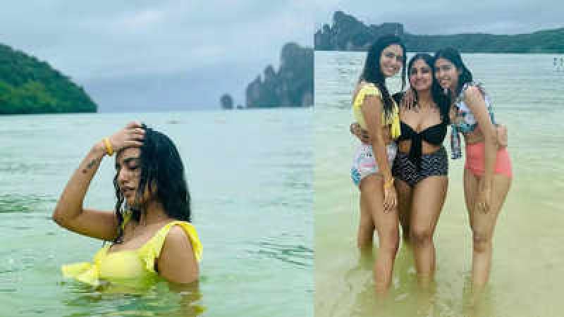 Priya Prakash Varrier enjoys the beach on exotic Phuket vacation; PICS