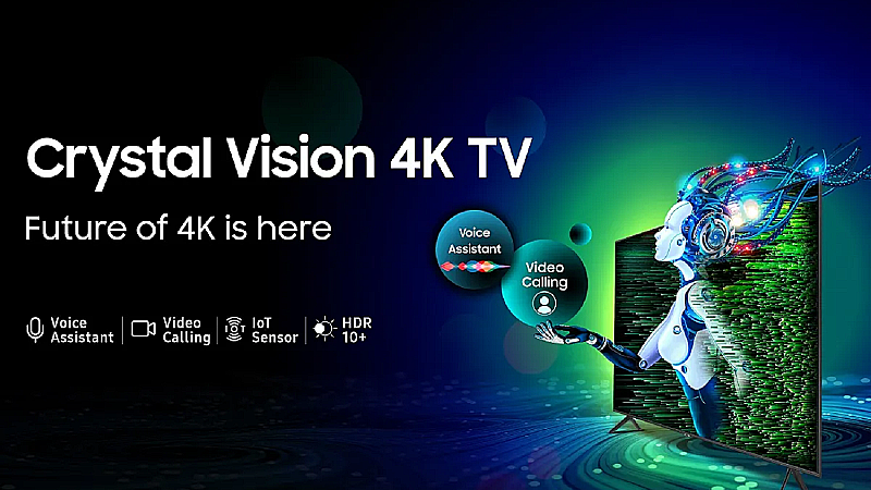 Samsung Crystal Vision TV: वीडियो कॉलिंग सपोर्ट के साथ सैमसंग ने लॉन्च किया क्रिस्टल विजन स्मार्ट टीवी, जाने कीमत