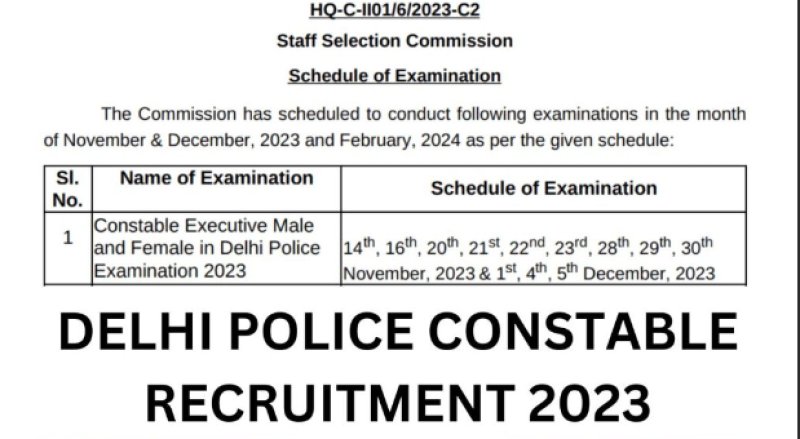 Delhi police releases 7547 posts for constable